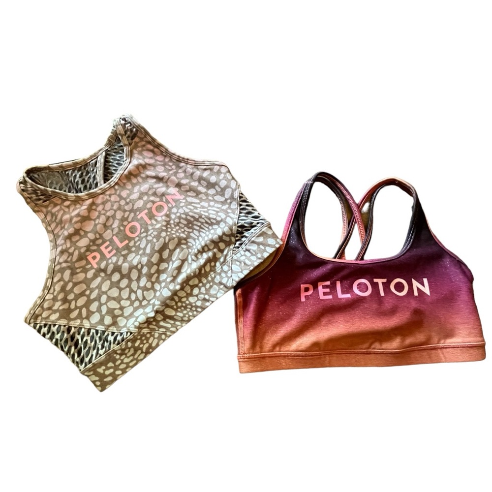 Lot of 2 Women’s PELOTON (WITH) Sports Bras Size Small